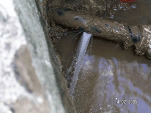Burst Water Pipe Image